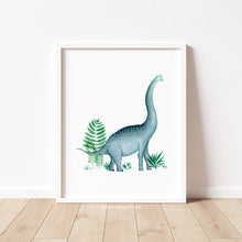 Load image into Gallery viewer, Blue Dino - Art Print
