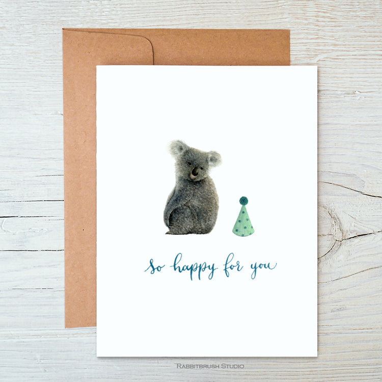 Koala Happy For You Card