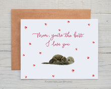 Load image into Gallery viewer, Mother&#39;s Day Otter Card
