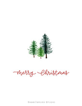 Load image into Gallery viewer, Pinetree Christmas Card
