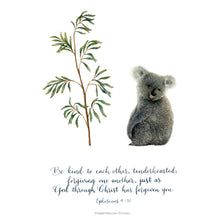 Load image into Gallery viewer, Koala and Eucalyptus - Ephesians 4:32
