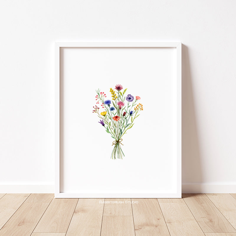 Wildflower Bouquet - Art Print