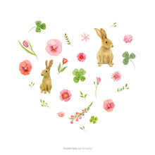 Load image into Gallery viewer, Heart Rabbit - Art Print
