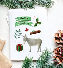 Load image into Gallery viewer, Donkey Christmas Card

