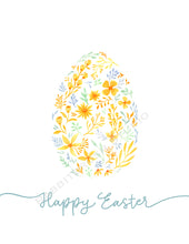 Load image into Gallery viewer, Flower Egg Easter Card
