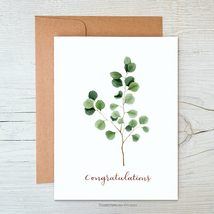 Eucalyptus Congratulation Card