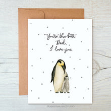 Load image into Gallery viewer, Father&#39;s Day Penguin Card
