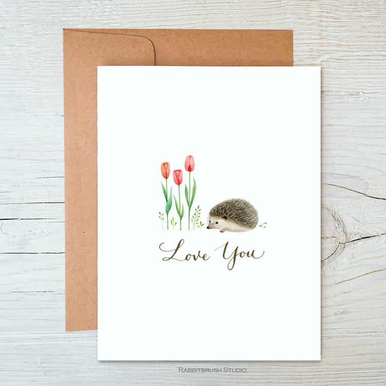 Hedgehog Love You Card