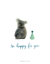 Load image into Gallery viewer, Koala Happy For You Card
