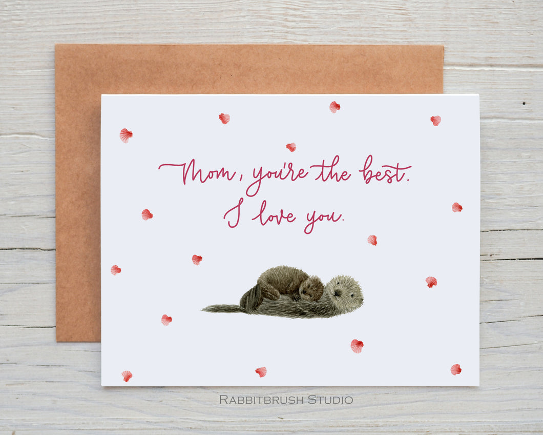 Mother's Day Otter Card