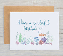 Load image into Gallery viewer, Clownfish Birthday Card
