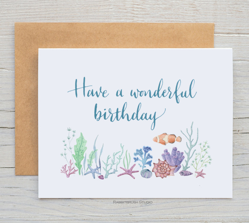 Clownfish Birthday Card