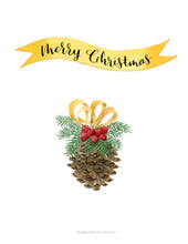 Load image into Gallery viewer, Pine Cone Christmas Card
