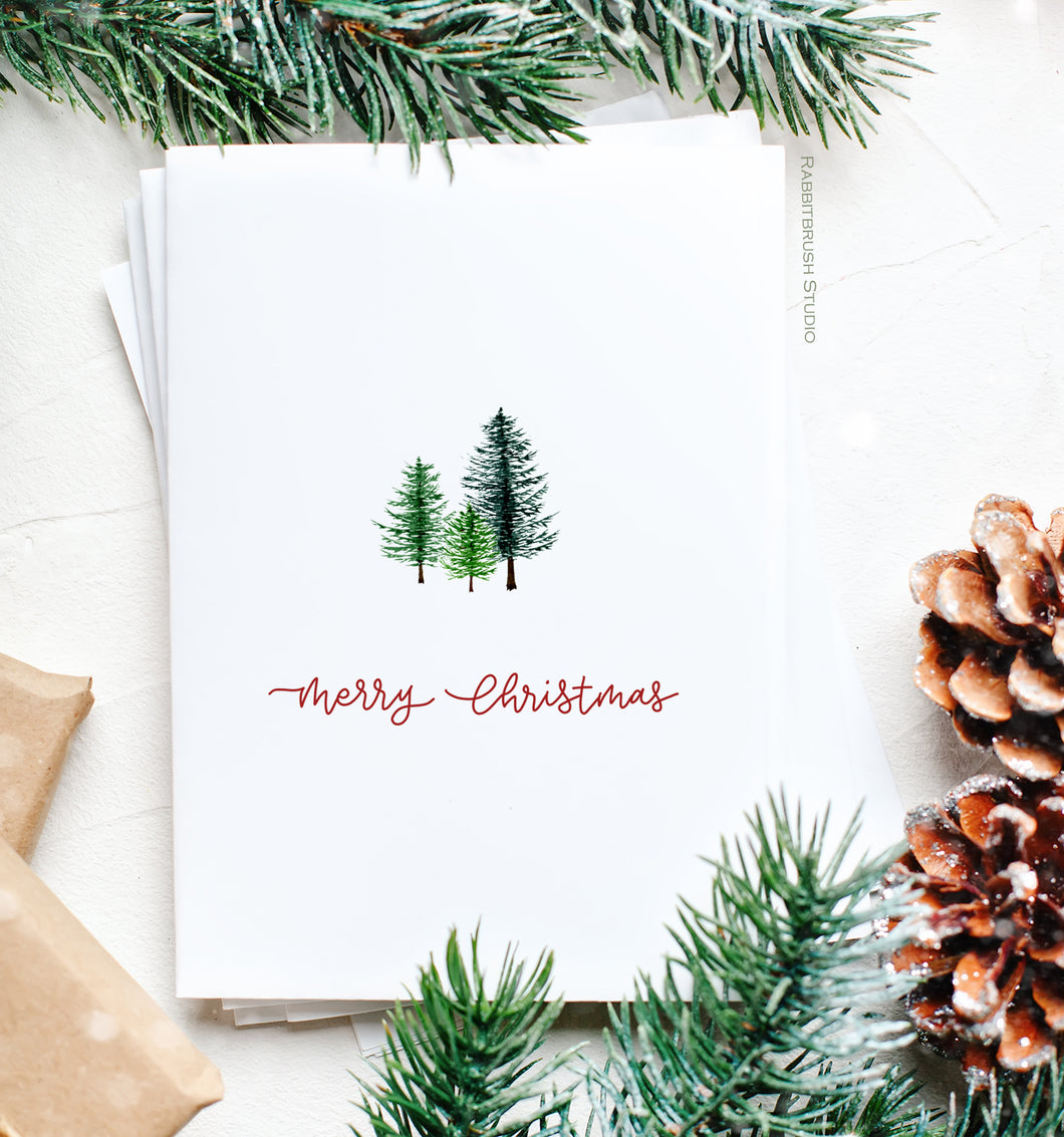 Pinetree Christmas Card