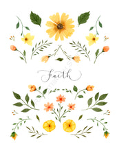 Load image into Gallery viewer, Yellow Flower Scripture Art - Faith
