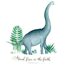 Load image into Gallery viewer, Blue Dino - 1 Corinthians 16:13
