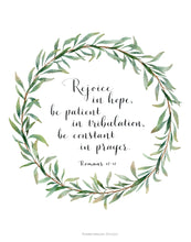 Load image into Gallery viewer, Eucalyptus Wreath - Romans 12:12
