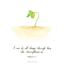 Load image into Gallery viewer, Sprout - Philippians 4:13
